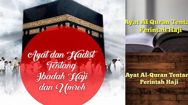 Ayat Al Quran Tentang Perintah Haji